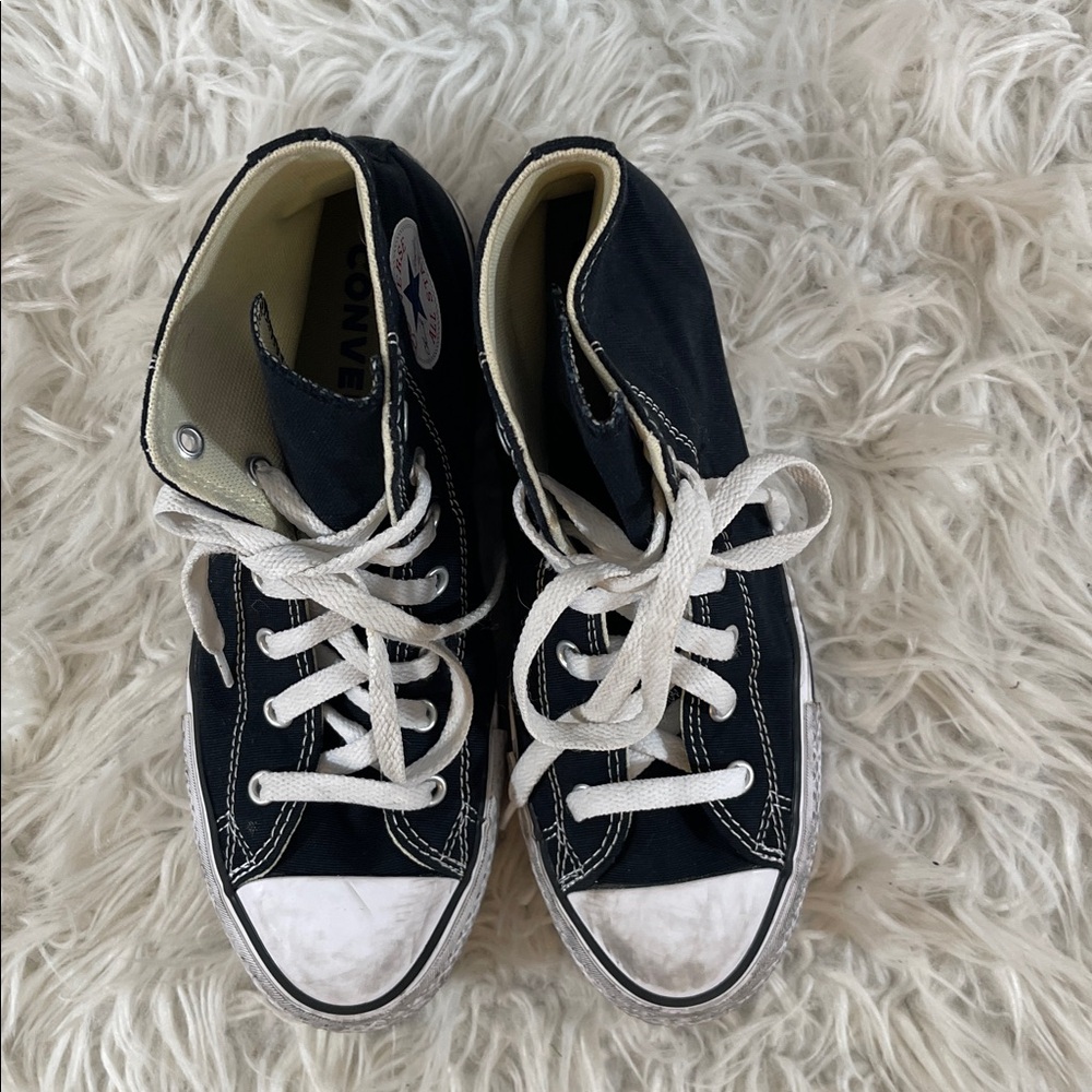 Converse Kids' Chuck Taylor All Star EVA Lift Shoes Black & White Size 5 - Picture 2 of 10